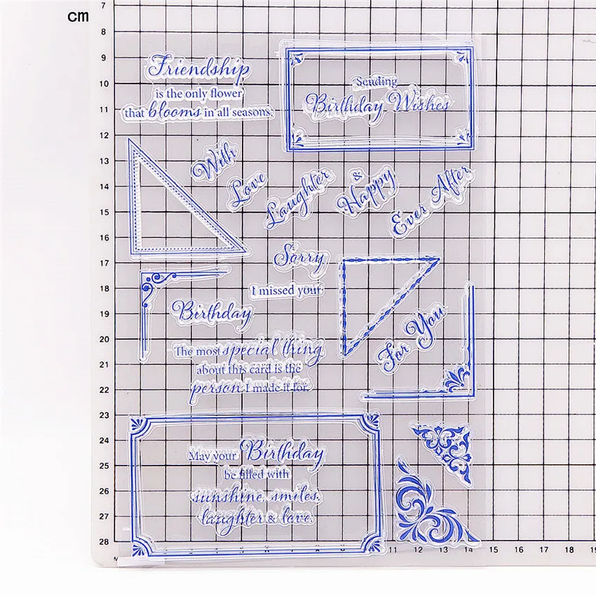 14 5*21 см зеркальные прозрачные геометрические штампы/силиконовые уплотнения