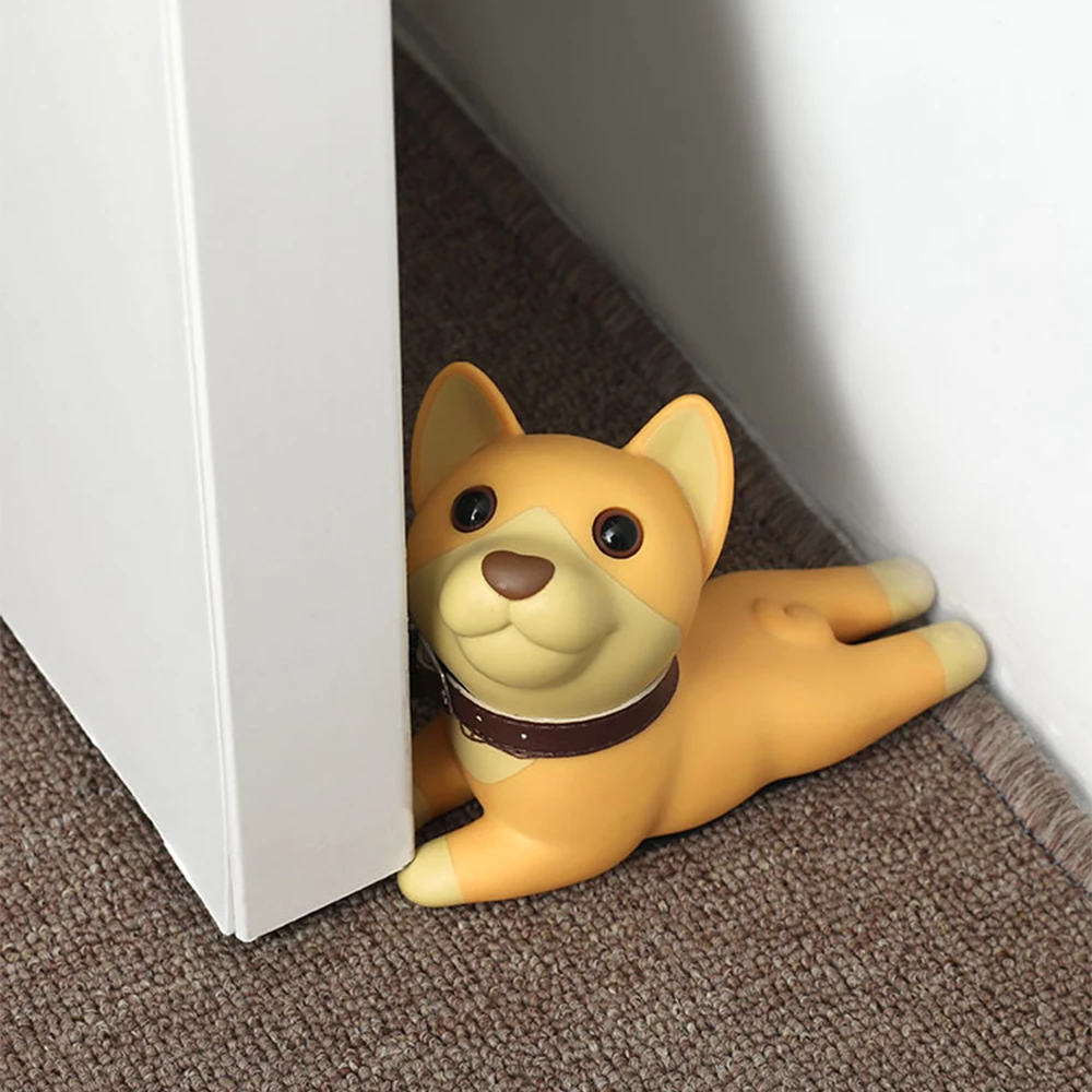 Безопасная креативная мультяшная силиконовая дверная пробка клиновидный