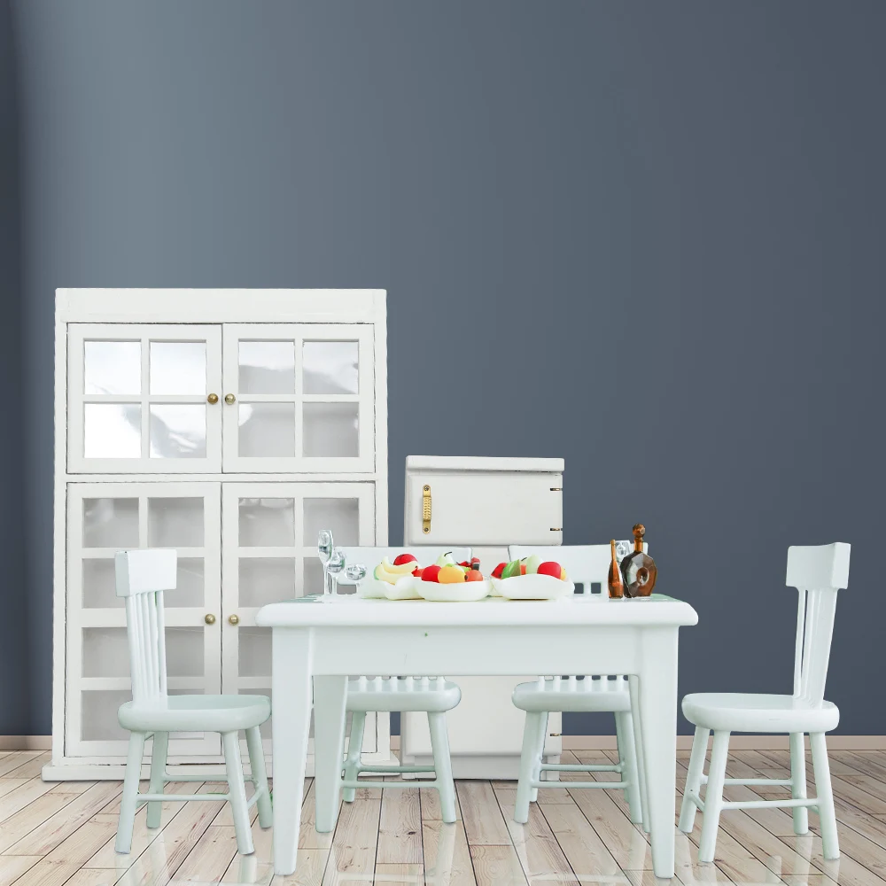 

1:12 Miniature Furniture Refrigerator Tables Chairs Bookcases Home Appliances Food Toys Doll House Decoration