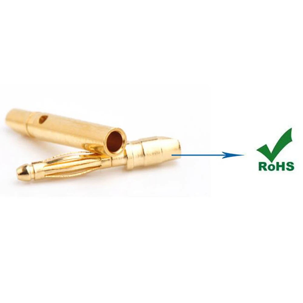 10 пар штепсельных вилок AMASS 2 0 мм с позолоченным разъемом типа банан ремешком и