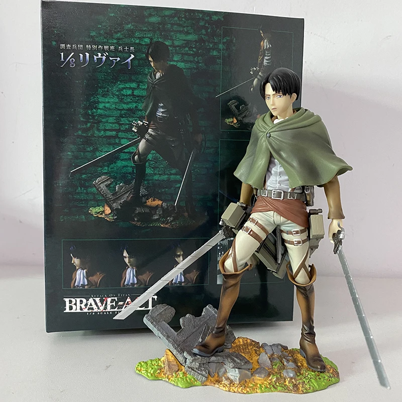 

Attack on Titan Levi Action Figure Mikasa Ackerman Eren Jaeger Anime Model Toy Doll Christmas Gift
