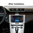 Автомагнитола 2DIN 7 дюймов, мультимедийный плеер на Android, с Gps, Wi-Fi, для Volkswagen, Skoda, Golf, Polo, зеркала