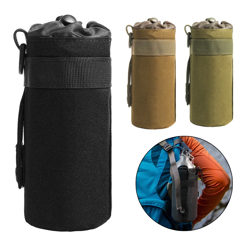 Тактический мешок бутылки воды складной MOLLE велосипед держатель бутылки воды крепление Перевозчик Для рюкзак, сумка-Пояс Ремень