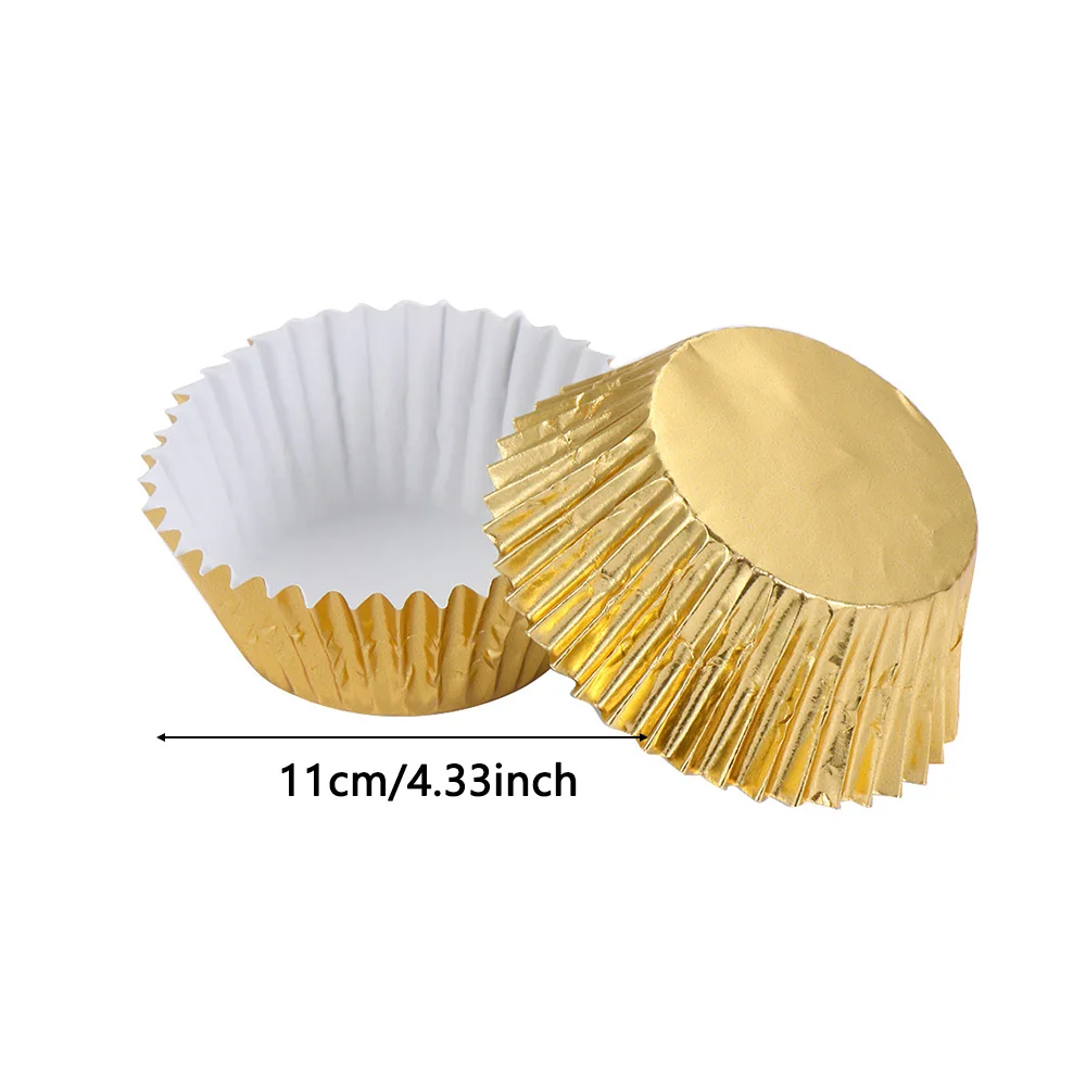 100 шт. Разноцветные бумажные коробки Подложка для торта кекса инструменты