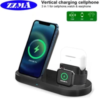 15W Fast Wireless Charger Bracket For iPhone Max Plus Chargers Airports Pro Apple Watch Stand Charging 3IN1