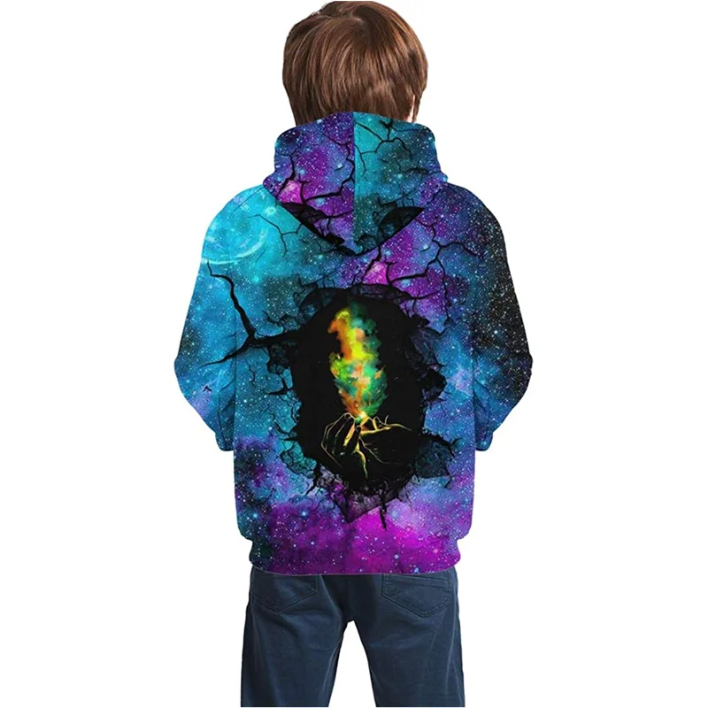 

Youth Hoodie Boys & Girls Kids Sweatshirt 3D Exquisite Printed Pullover Sweater retro t shirt harajuku