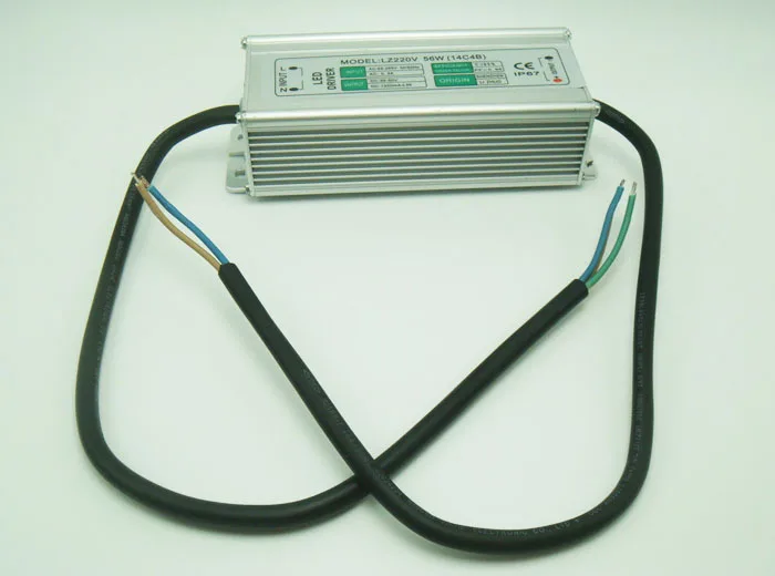 Водонепроницаемый источник питания IP67 56 Вт светодиодный адаптер для драйвера 1200