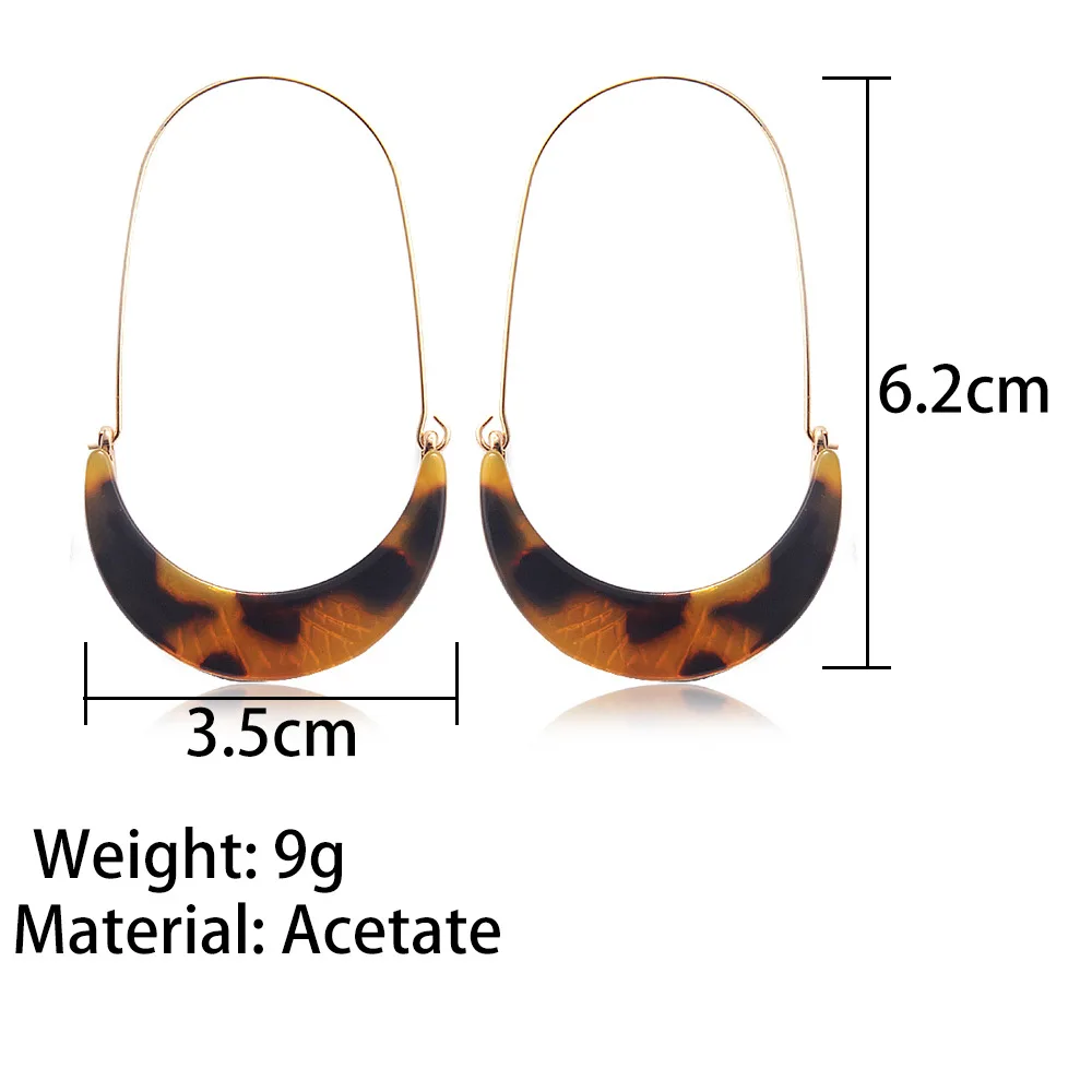 4 цвета полумесяц Леопардовый принт акриловый Ацетатный лист очаровательные