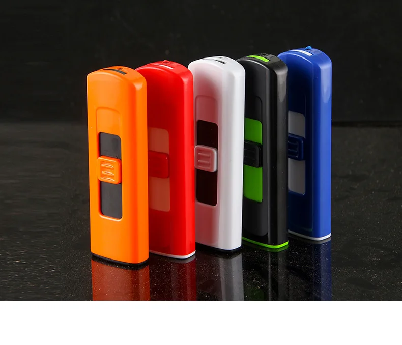 Мини двухсторонняя Зажигалка USB перезаряжаемая ветрозащитная зажигалка