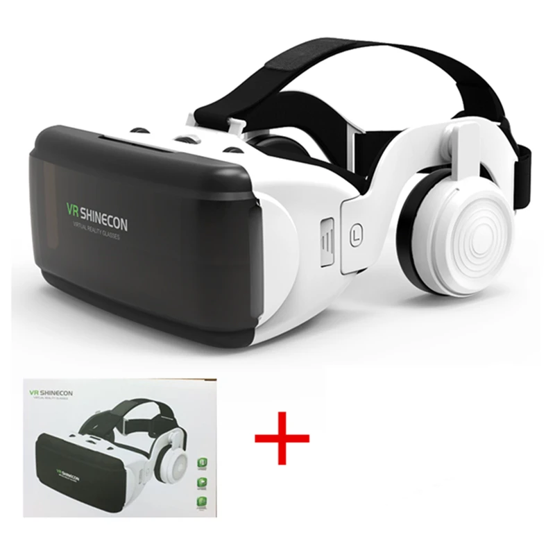 VR stand-alone VR Shinecon G06E 3D очки Мобильный телефон видео фильм для 4,7-6," шлем картон Виртуальная реальность смартфон с геймпадом - Цвет: VR stand-alone