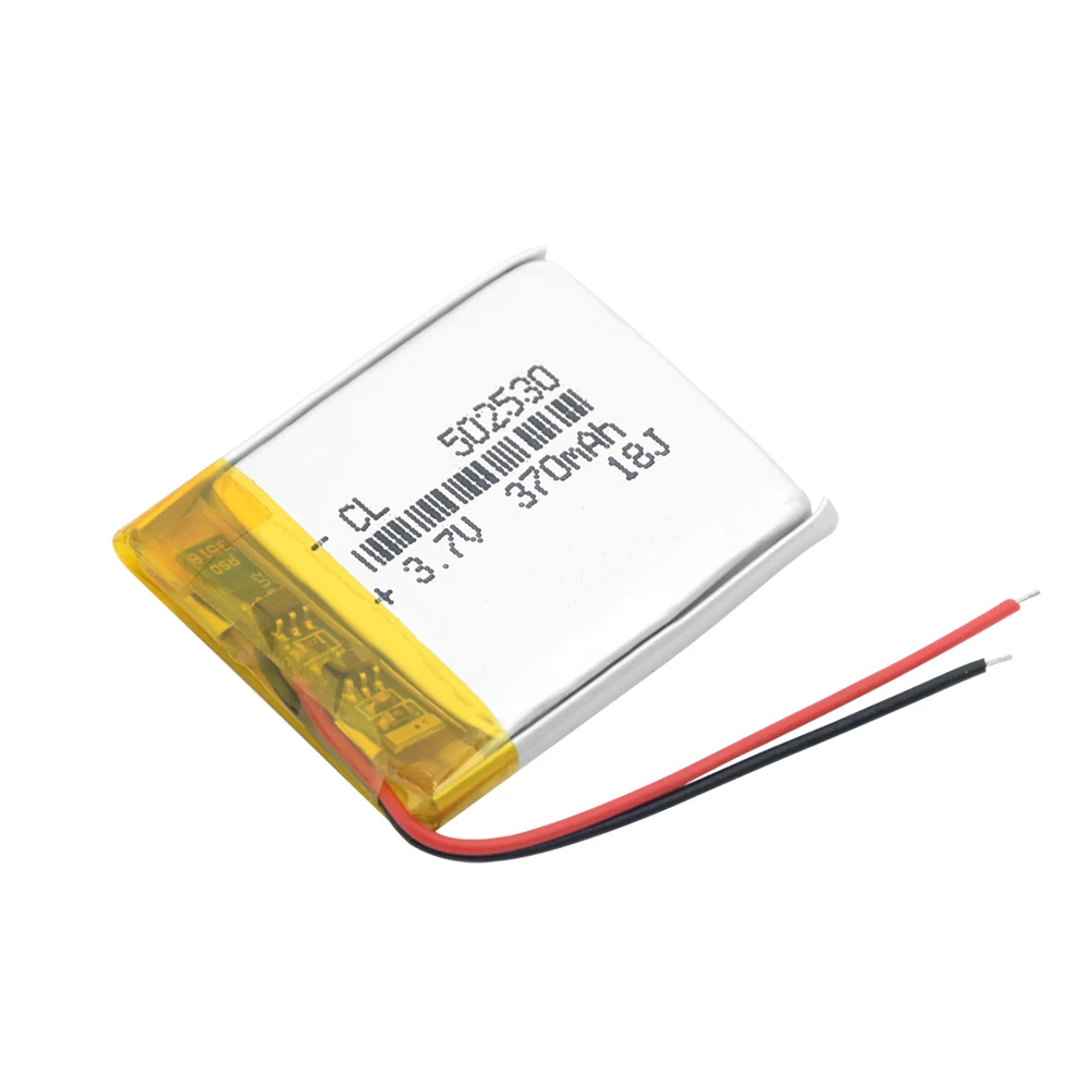 1/2/4 шт аккумуляторная батарея 370mAh Li-po 3 7 V литий-ионная полимерная 30x25x5 мм 502530
