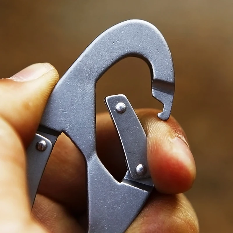 Simple Portable 8-shaped Carabiner High-quality Multi-function Ring key Aluminum Alloy Metal Keychain Buckle | Спорт и развлечения