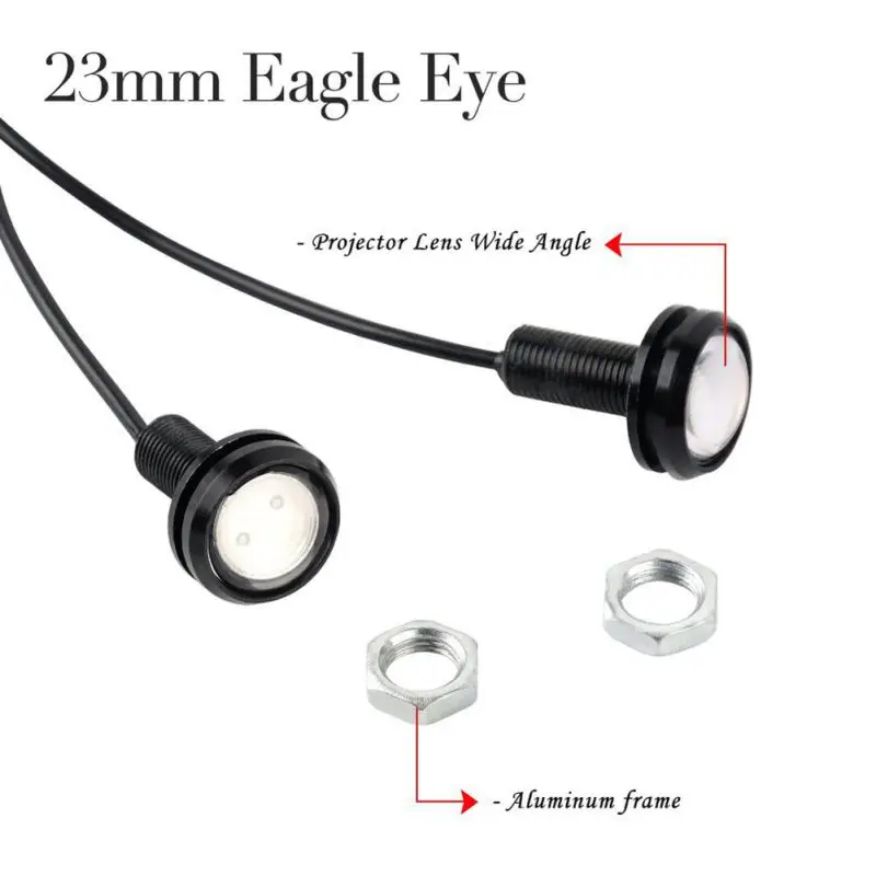 10 шт. Автомобильные противотуманные светодиодные фары Орлиный глаз 12 В 23 мм |