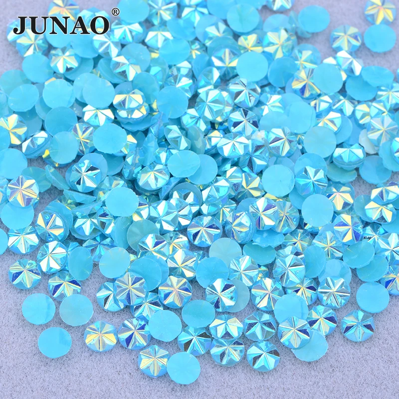 JUNAO 500 шт. светильник мм светло Фиолетовые AB искусственные ногти с плоским