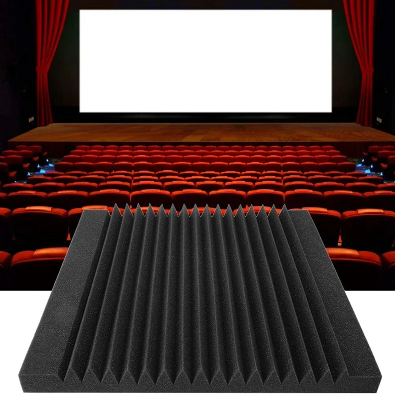 

6 Pcs Acoustic Panels,Soundproofing Foam Acoustic Panel Studio Recording Sound Isolation Wall Tiles Piano Room Material
