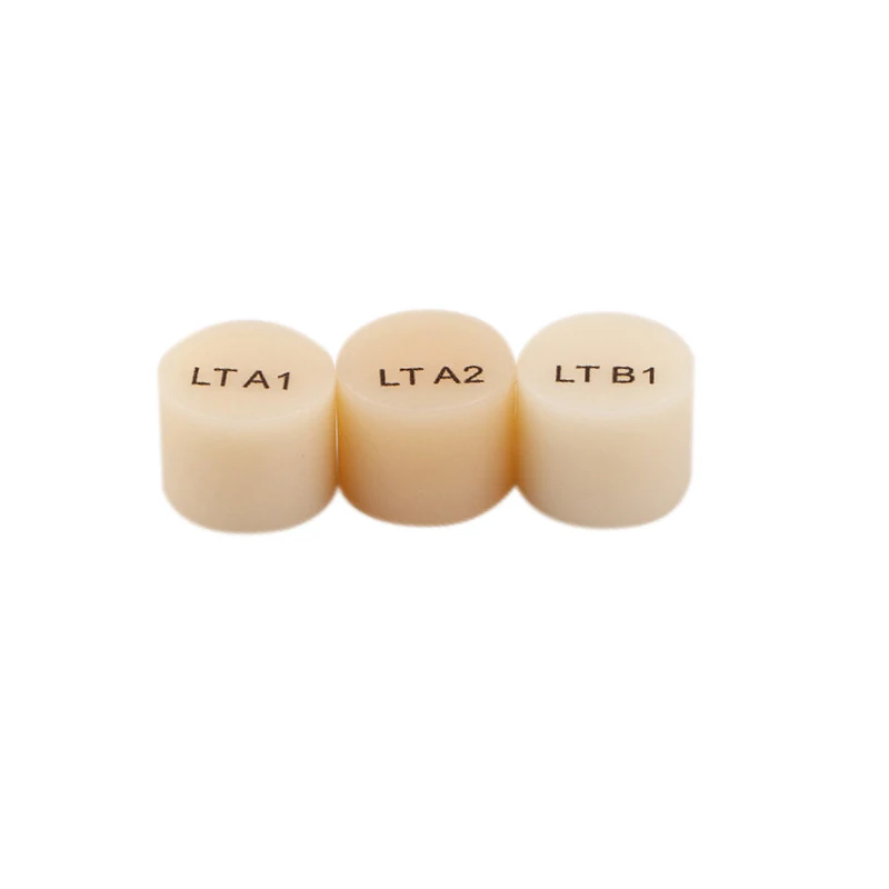 LT Color 10 PCS IPS Emax Ingots Press Disilicate Glass-Ceramic Lithium Dislicate Pills /Tablets Dental Use For Dental YUCERA