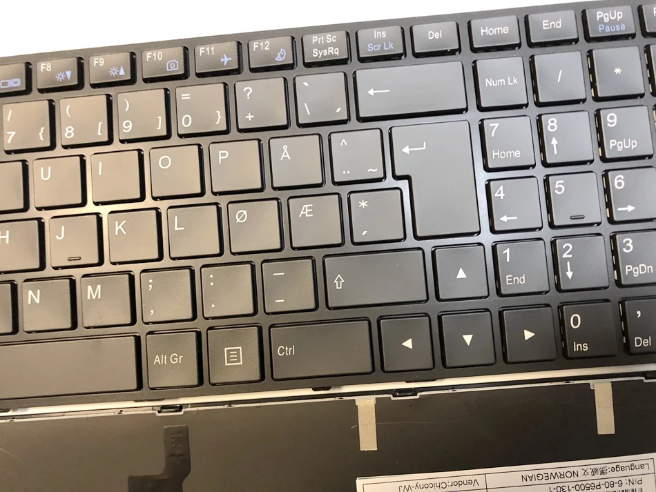 NW норвежская Клавиатура для CLEVO P650 P651 P6500 NP8651 P650SE P655 P671 P655SE P671SG с подсветкой клавиатуры ноутбука NW раскладка клавиатуры