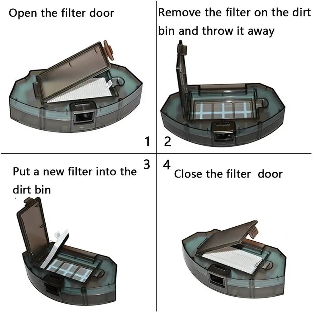 Оригинальный 1 первичный фильтр + 9 эффективных Hepa фильтров для chuwi ilife v5 v5s V3 V3s pro V50