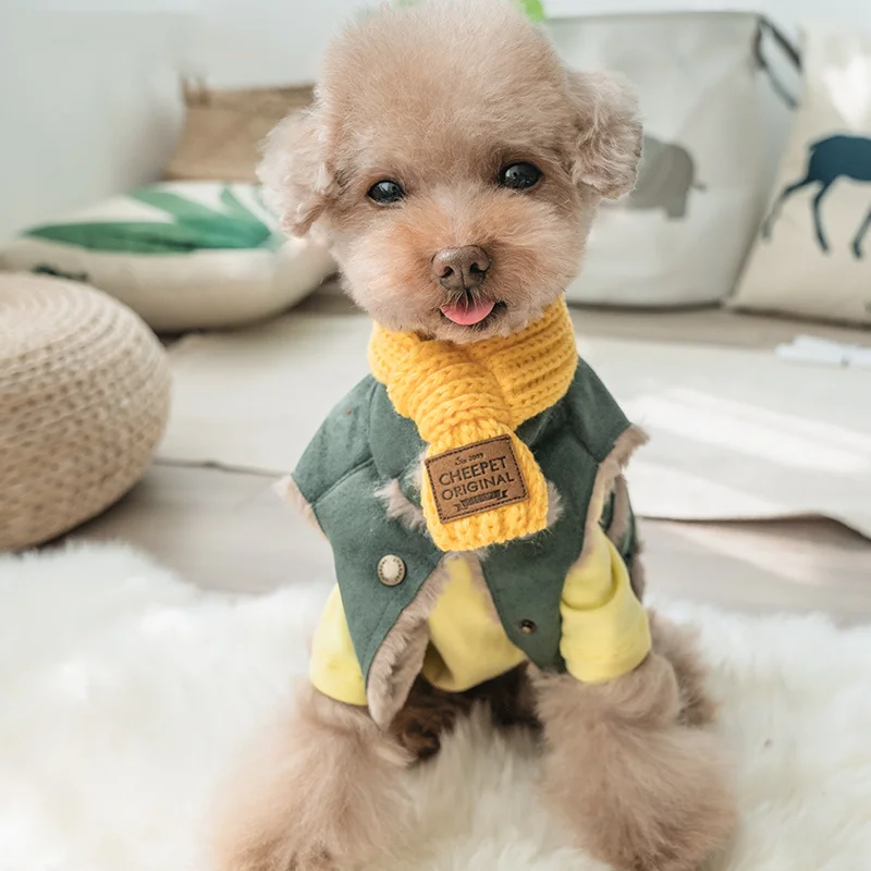 

Handmade Christmas Dog Neck Scarf Winter Knit Collar Accessorries Little Cat Small Animal Grooming Chihuahua Yorkie Pet Goods
