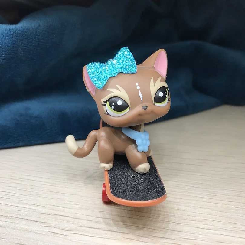 Pet Shop короткая кошачья шоколадная коричневая собака щенок с аксессуарами |