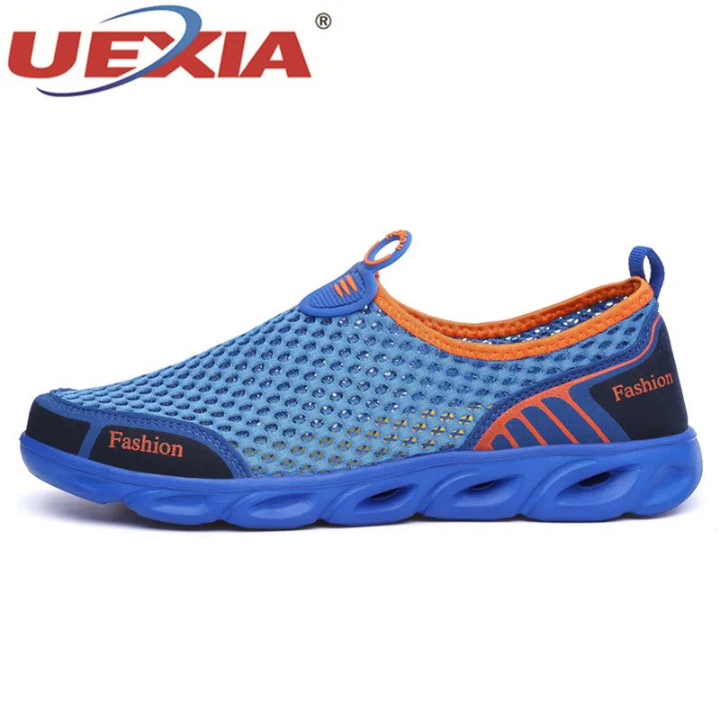 Кроссовки UEXIA мужские сетчатые с вырезами модные легкие дышащие сандалии