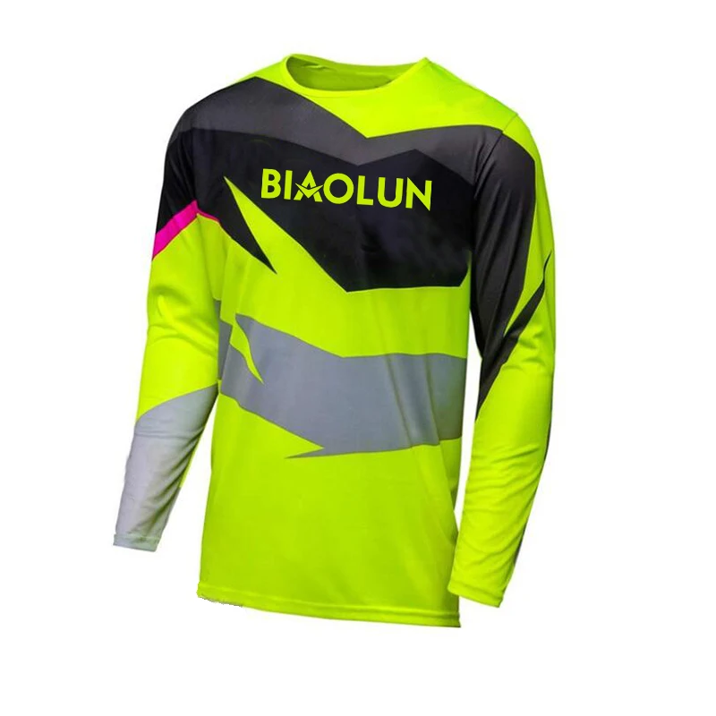 

New Top New Product Moto Jerseys Cycling Jersey Mountain Bike Downhill Jerse DH MX MTB Bicycle Motocross Costume BIAOLUN Clothes
