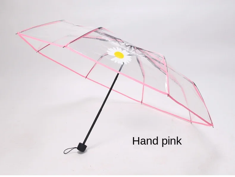 Зонтик женский прозрачный ветрозащитный корейский стиль | Дом и сад