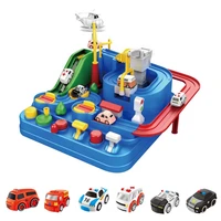 race track car adventure toys preschool toddler boy toys educational puzzles game mechanical interactive car toys
