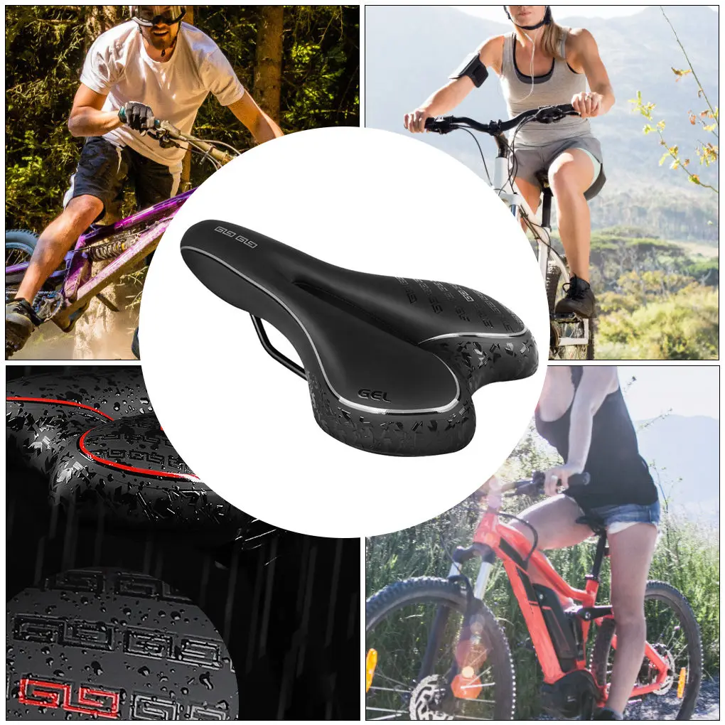 

Hollow Design Breathable Silica Gel Bicycle Saddle MTB Seat Road Bicycle Pad Bicycle Spare Seat Pad Cycling Bicycle Parts