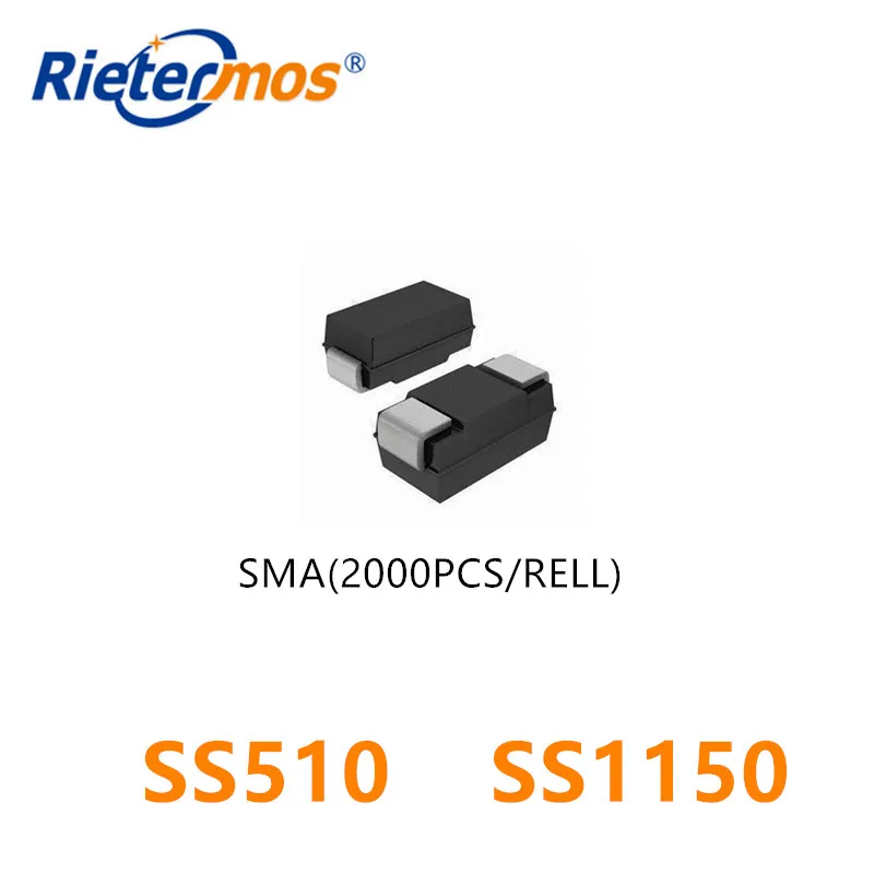 2000 шт. SS510 SR5100 SS1150 SMA DO214AC | Электроника