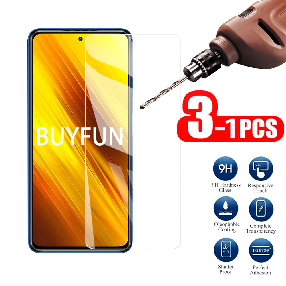 

1-3 шт полное покрытие прозрачное стекло для Xiaomi Poco X3 NFC закаленное стекло для Xiaomi Poco X3 NFC Защитная пленка для экрана телефона