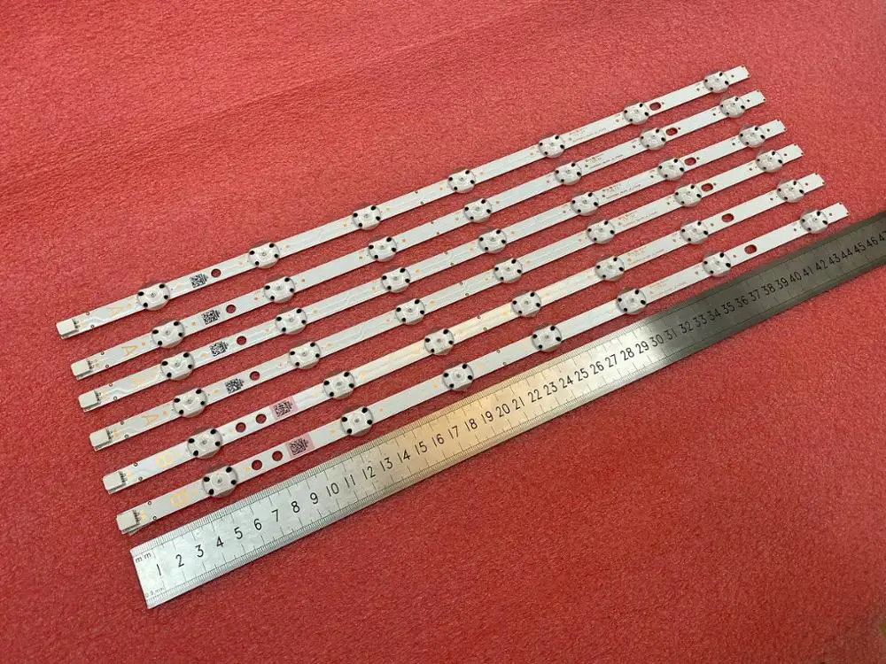 Новые 5 шт/упаковка комплект = 30 штук 7 светодиодный 46 см Подсветка полосы для