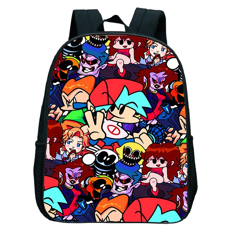 

Mochila Game Friday Night Funkin Backpack for Boys Girls Kindergarten Bag Cartoon School Bags Zipper Rucksack Kids Small Bookbag