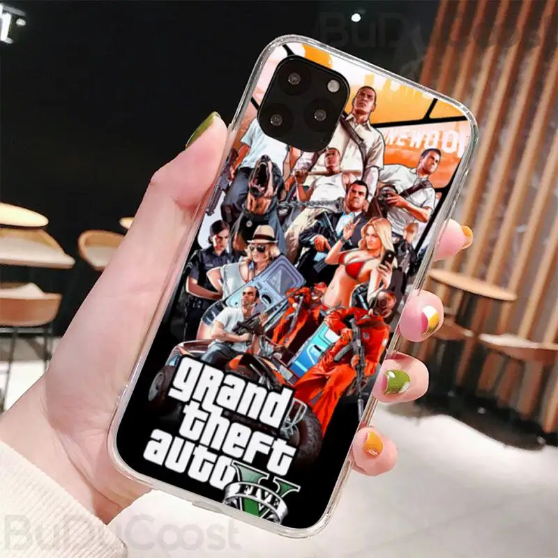 gta 5 game phone case for iphone 8 7 6 6s plus x 5s se 2020 xr 11 pro xs max 12 12mini free global shipping