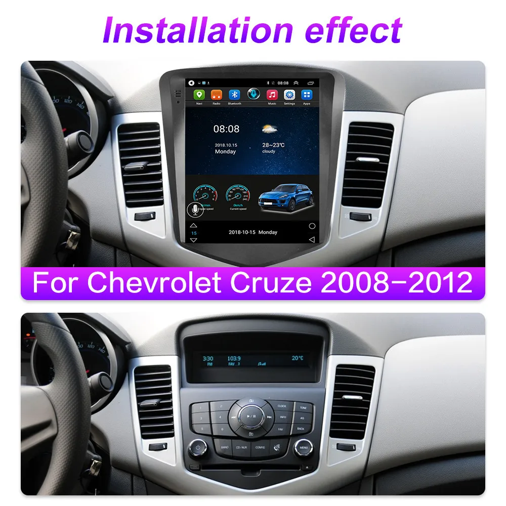 Автомагнитола для Chevrolet Cruze 2008 2009 2010 2011 2012 2013 2014 Android DSP IPS мультимедийный плеер GPS