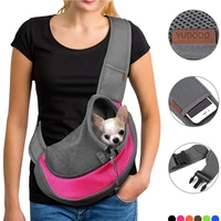 2020 new arrive pet puppy carrier outdoor travel cat and dog shoulder bag mesh oxford single comfort sling handbag tote