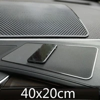 1pcs black rubber skid pad anti skid slip proof grip mat for gps cell phone car dashboard holder pad40x20cm13x7cm dash matpad