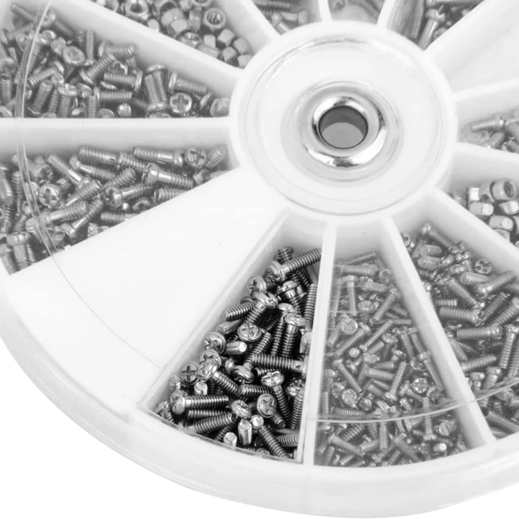 

12 Species Of Spectacles Frame Notebook Screw Small Screw Set Miniature Screw Watch Glasses White Cover Screw Repair Parts