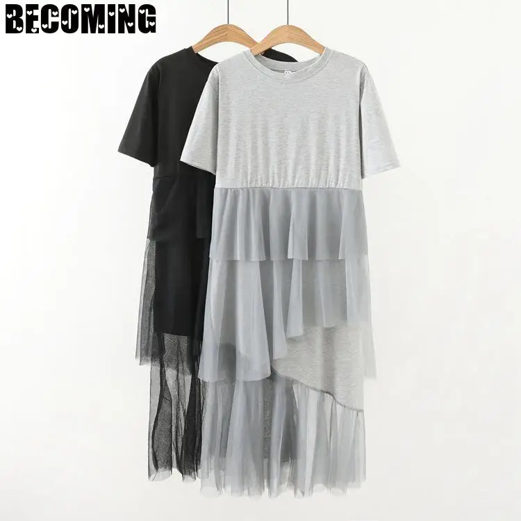 Платье для беременных женщин свободное хлопковое платье с коротким рукавом