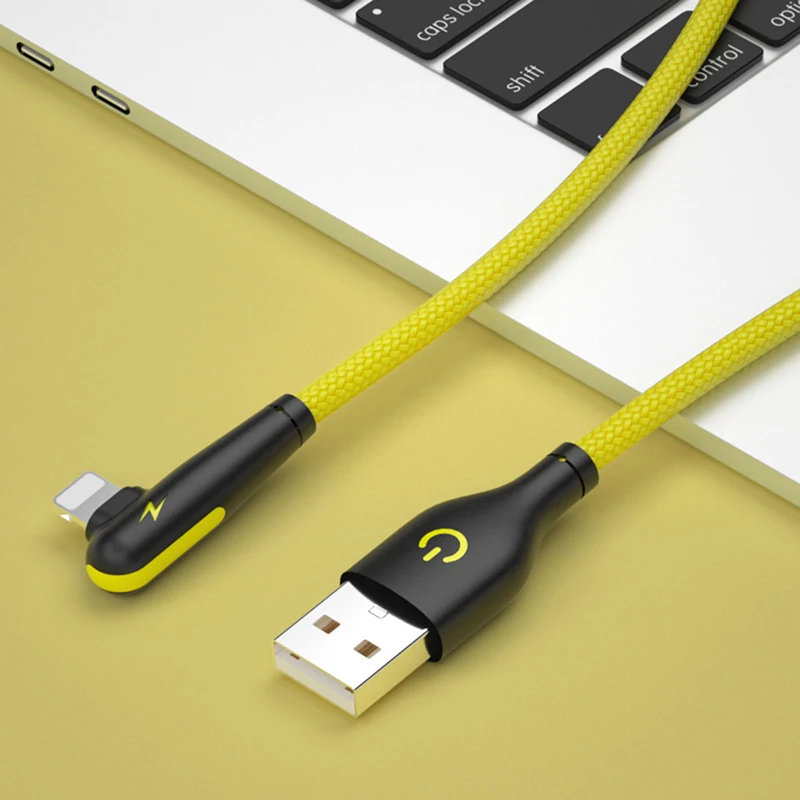 

90 Degree Charger Fast Charging Cable For iPhone 8 Plus 12 11 X XR XS Pro
