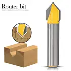 1 шт., V-образная фреза 8 мм, хвостовик 90 градусов