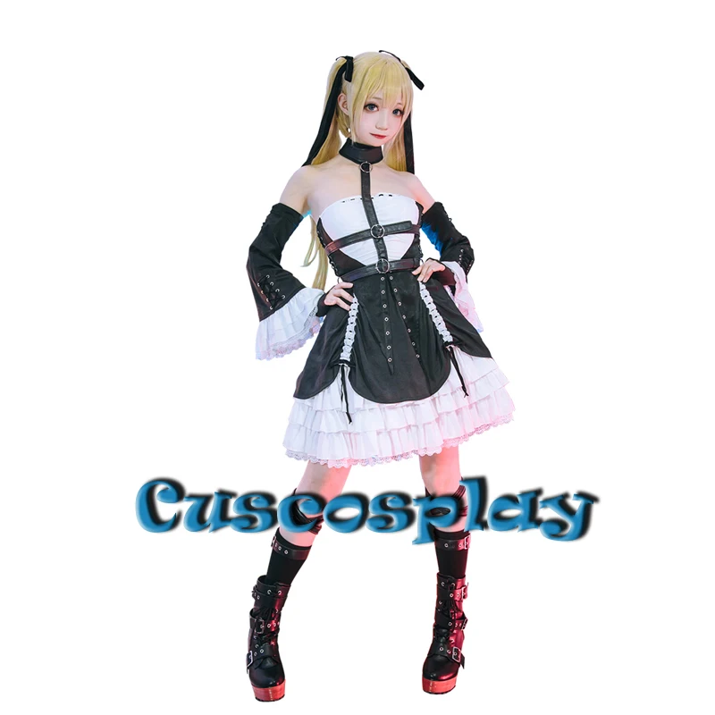 

Game Azur Lane Dead or Alive Marie Rose Cosplay Costume Lovely Suits Uniform Halloween Carnival Outfits for Women Lolita Dress