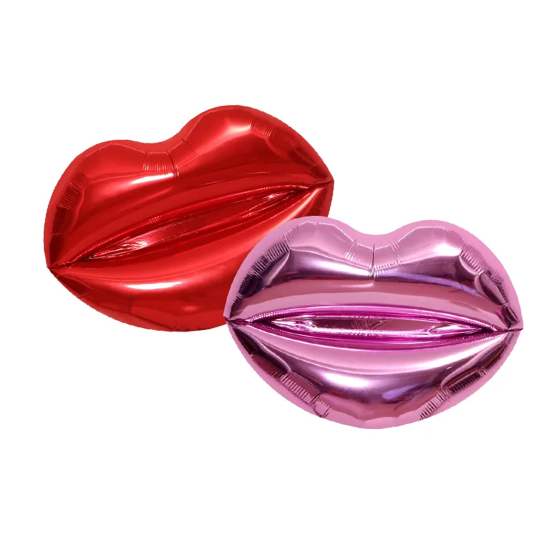 

Valentine's Day Confession Wedding Decoration Balloon KISS Lip Modeling Wedding Photography Photograph Lips Balloon Wholesale
