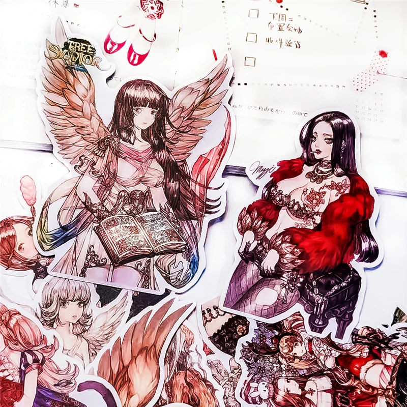 

13 шт. милые, миленькие в японском стиле («Каваий»), в стиле «лолита» для девочек в ретро-наклейки для телефона автомобиля чехол Водонепроница...