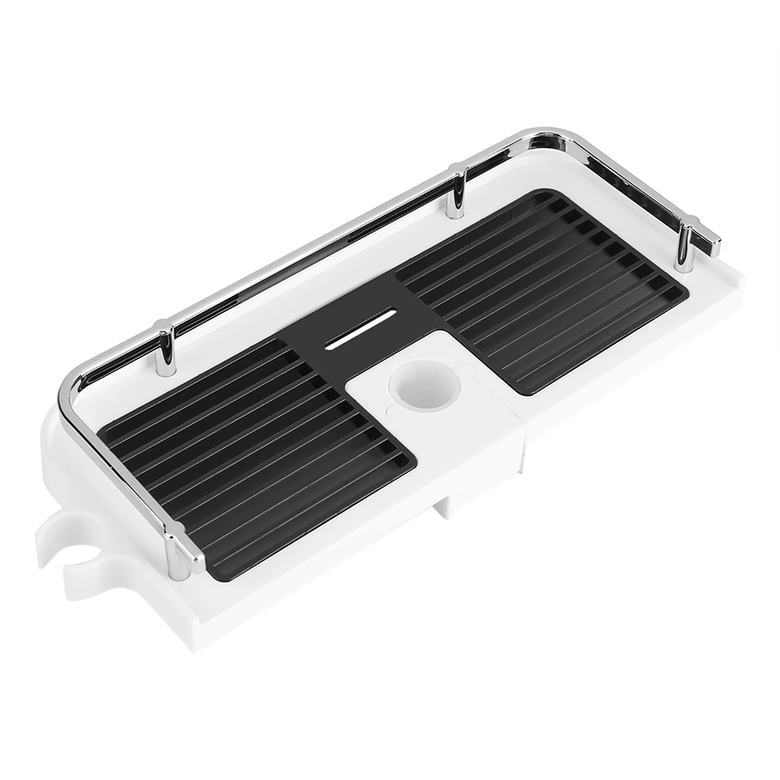 ABS Bathroom Organizer Tray Shower Rod Storage Shelf Holder Practical Accessory | Дом и сад