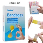 100 шт.коробка, антибактериальные Пластыри для остановки кровотечения