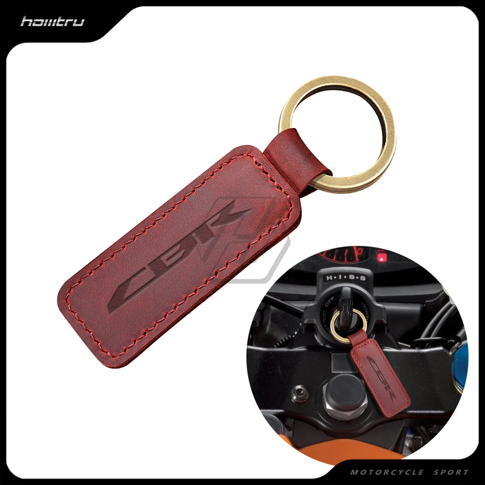 

Motorcycle Keychain Cowhide Key Ring Case for Honda CBR 250 300 CBR600RR CBR900RR CBR1000RR CBR1100XX