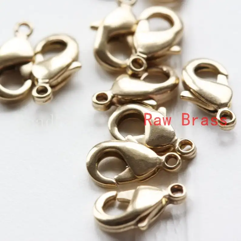 

Необработанные латунные застежки-лобстеры 9,5 мм (1672C)