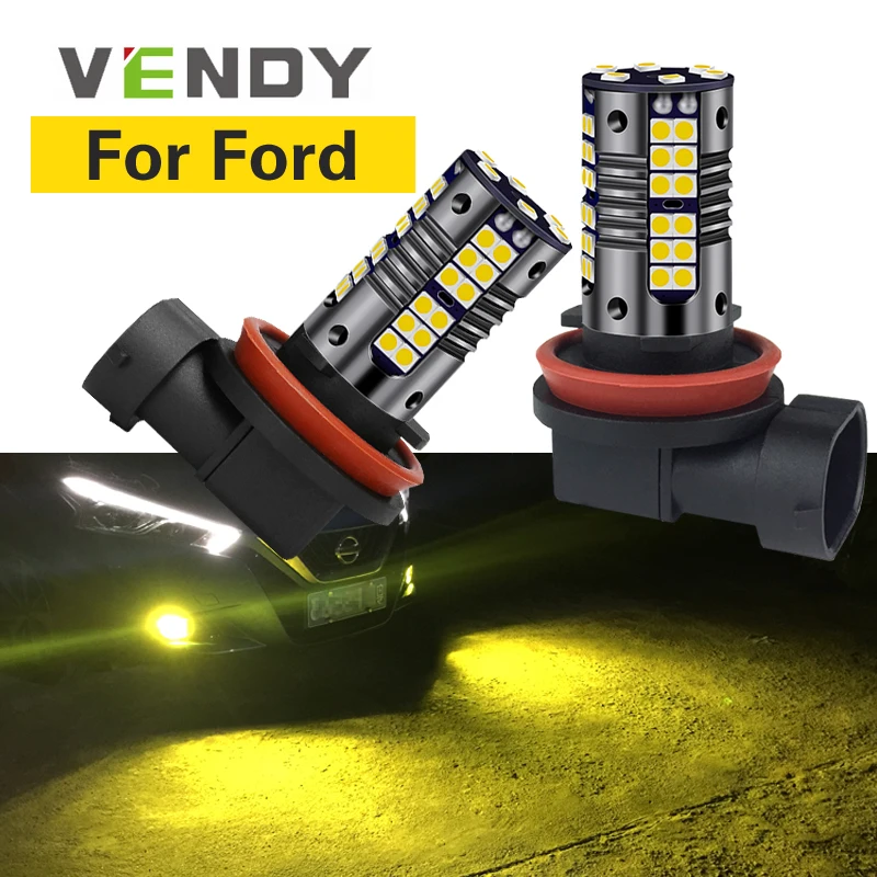Автомобильные светодиодные лампы H8 H11 HB4 для Ford focus 2 3 mk2 mk3 mk1 fiesta mk7 mondeo mk4 mk5 fusion ranger c