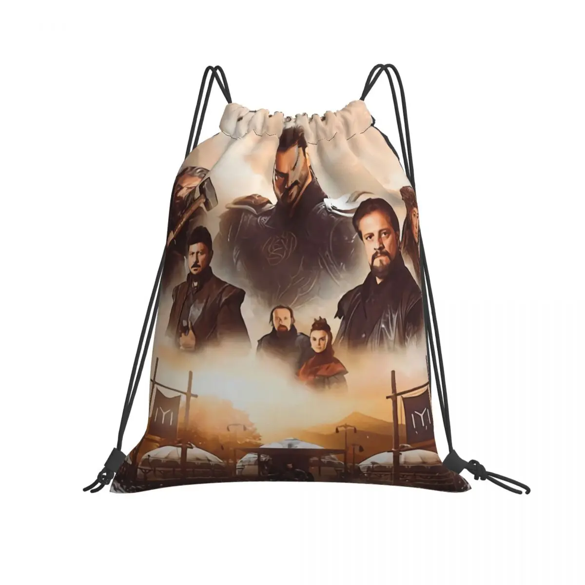 

Kurulus Osman Retro Poster Ottoman 1 Backpacks Drawstring Bags Sport Bags Ita Bag School Bag Backpack Women